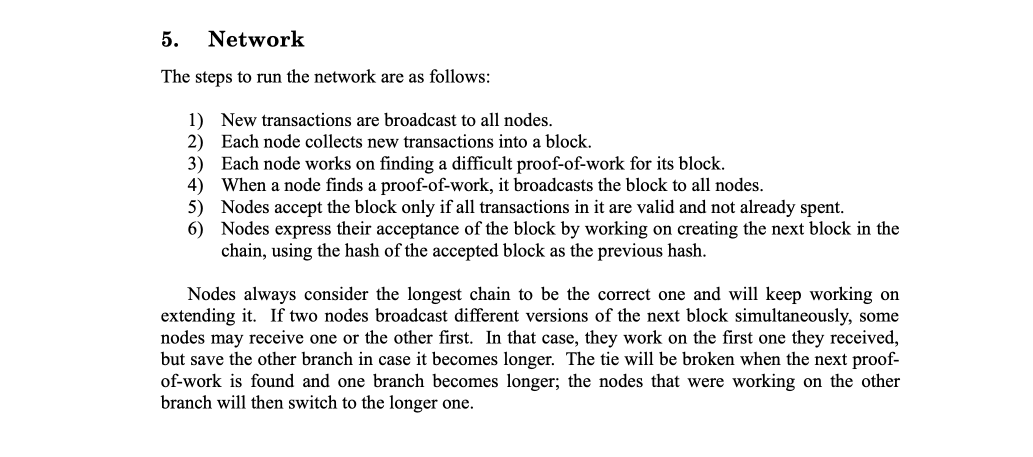 Bitcoin Whitepaper Chapter 5
